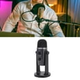 thumbnail image 1 of Condenser USB Microphone, Aluminum Alloy Clear Sound Stable Transfer Computer PC Mic  for Live Streaming for Gaming, 1 of 7