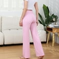 thumbnail image 4 of Women's Plus Size Trousers with Pockets Straight Leg Wide Fit for Casual Long Wear, 4 of 6