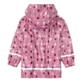 thumbnail image 4 of Generic Children Warm Overcoats Windproof Toddler Boys Girls Hooded Sea Animals Printed Rainproof Jacket Zip Reflective Stripe Rain Coat with Pockets(Pink,7-8 Years), 4 of 4