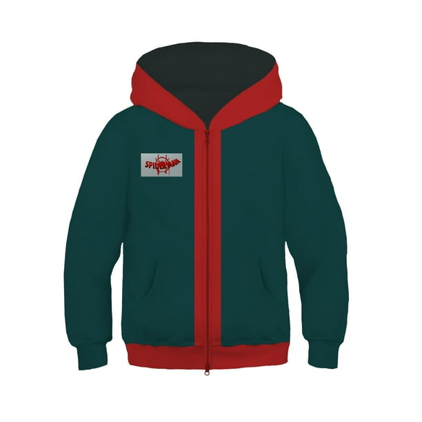 Kinder Spiderman Gwen Meilen Morales Cosplay Sudadera con capucha Jacken 3D Spider Print Reiß verschluss Kapuzen mäntel Superheld Anime Kleidung