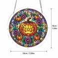 thumbnail image 2 of ZZAIXHL Acrylic Puzzle Suncatcher 7.09" Stained Glass Style Halloween Ghost DIY Hanging Puzzles for Window Wall Decor Hanging Ornament, 2 of 8