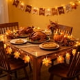 thumbnail image 4 of ShaoXinWan LED Maple Leaf Light String, Five Color Warm White Thanksgiving Christmas Decoration Lights, Iron Autumn Fall Fairy Lights for Party Tree Mantel Indoor Decor, 4 of 6