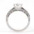 thumbnail image 6 of Blue Jewel 1.9 Ct Round Cut Diamond Ring - 14K White gold Plated Rings - Gorgeous Engagement Designer Silver Ring for Women's - Milgrain Bridal Stacking Wedding Diamond Ring - Proposal Delicate Ring, 6 of 9