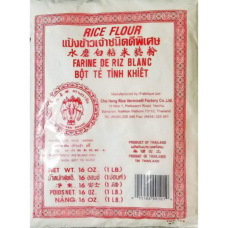 Thai Rice Flour Gluten Free 6 Pack Great for Cooking Baking Erawan Brand Rice  Flour 6 - Walmart.com