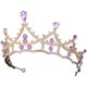 thumbnail image 3 of KAKOWELY Exquisito tocado femenino con elementos de diamantes de imitación, diadema para mujer, tocado de boda, decoración, 3 of 5