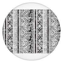 Waterproof Boho Print Tablecloth for 45-52” Round Table, Elastic Hem Oxford Material Perfect for RV Dining and Outdoor Events