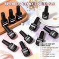 thumbnail image 6 of JODSONE Gel Nail Polish 32 Colors Set, Translucent Jelly Pink, Classic Red Pink Neutral Nude Colors, Soak off Manicure, DIY Nail Art at Home, Gifts for Women, 6 of 9