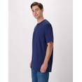 thumbnail image 2 of Hanes Beefy-T Men's Heavyweight Cotton T-Shirt (Big & Tall Sizes) Navy LT, 2 of 8