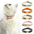 thumbnail image 2 of Koiauber Cat Collar Velvet Pet Chocker Necklace with Bell Adjustable Neck Collar for Cat Kitten Puppy Small Dogs, 2 of 8