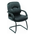thumbnail image 1 of Scranton Chaise d'Invité & Co en Simili Cuir avec Base en Porte-à-Faux en Noir, 1 of 1