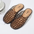 thumbnail image 2 of Roxoni Women’s Jelly Clog Sandals Breathable Mesh Slip On Lightweight Casual Summer Garden Beach Shoes, 2 of 5