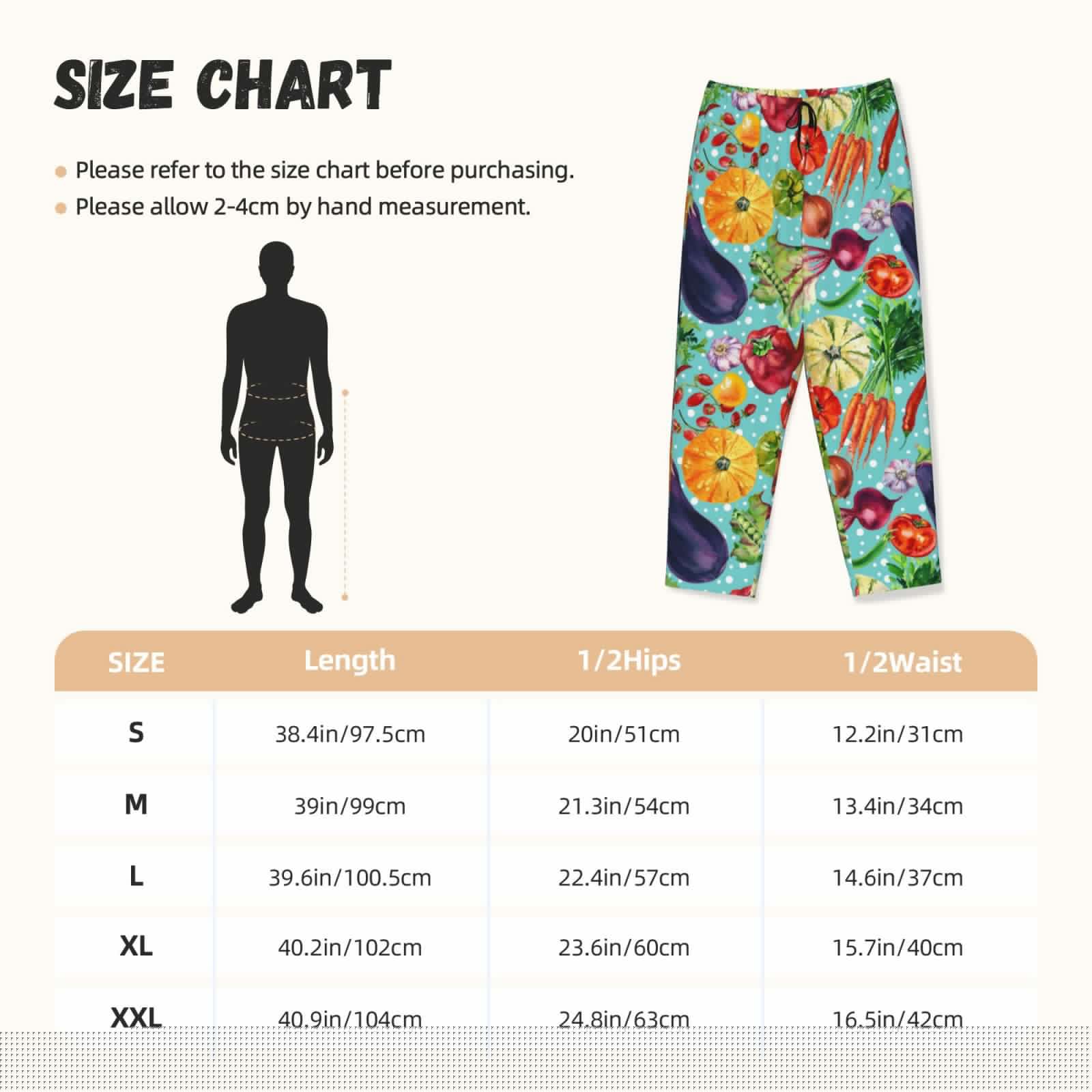 thumbnail image 4 of Lsque Vegetable Print Women's Pajama Pants, Lounge Pant - Comfortable Home Wear,Elastic Waistband, Stylish Design-Large, 4 of 9