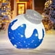 thumbnail image 1 of Adornos navideños para exteriores, bola iluminada BRIGHTDECK, azul, 1 of 7