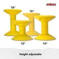thumbnail image 4 of Taburete Wiggle Storex Active con asientos flexibles para aula, amarillo, 4 of 9