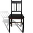 thumbnail image 2 of vidaXL Dining Chairs 2 pcs Dark Brown Pinewood, 2 of 4