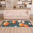 thumbnail image 2 of Yayeee Runner Rug for Bedroom 2'x6' Machine Washable Hallway Non Slip Mat, Blue Floral Oranges, 2 of 8