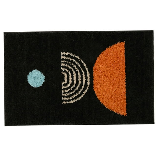 Alfombra de Baño Zulema Deslizante Absorbente de Agua Secado Rápido Grueso B Gris Oscuro