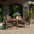 thumbnail image 4 of ARDEN Foam Outdoor Dining Seat Cushion KIt, 19 x 19, made with ProFoam, Rain-proof, Fade Resistant, Black Cabana Stripe, 4 of 9