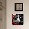 thumbnail image 3 of 14 Inch Wall Clock Battery Operated Square Clock Decorative for Office, Kitchen, Outdoor, Living Room，Cute Cat in Pocket with Hat Picture, 3 of 4
