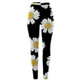 thumbnail image 4 of Women's Pants Autumn and Winter Sunflower Daisy Print Low Waist Printed Long Casual Fashion Pants, 4 of 4