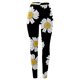 thumbnail image 2 of Gibobby Leggings Afelpados Mujer Leggings ajustados cintura con estampado margaritas y girasoles para mujer Otoño Invierno（Negro， XXL), 2 of 4