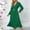 *Green, variant on ClodeEU Women's V Neck Long Sleeve A Line Maxi Dress , Slim Fit Elegant Tunic Evening Gown Green,Womens Plus XXL