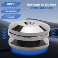 thumbnail image 6 of 8PCS Metal Shockproof Foot Spikes Pads Stands Mats for Speakers CD Players Turntable Amplifier Recor Picture Colors Metal, 6 of 10
