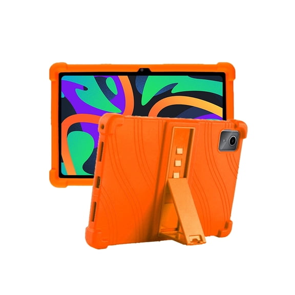 Silicone Case for Moto Pad 2026 11 inch, Soft Flexible Shockproof Protective Tablet Cover, Anti-Scratch & Lightweight Slim Design-Orange