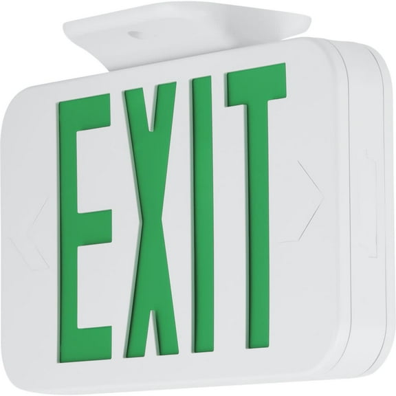 Progress Lighting Petpe-Ug-Led Exit Signs Universal Green Led Exit Sign - White