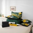 thumbnail image 4 of Erosebridal Sport Footabll Bedding Queen Size,Ball Game Comforter Sets with Sheets,Teenager Bedroom Decor(Green Bay),Reversible,Ultra Soft,7 Pieces, 4 of 6