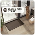 thumbnail image 4 of PABUBE Indoor Doormat 17" x 29", Non Slip Door Mats for Inside Washable, Front Door Entry Rug for Entryway Indoor, Dirt Trapper Absorbent Welcome Floor Mats for Home Indoor, Brown, 4 of 9