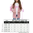 thumbnail image 5 of Yesfashion Girls Cardigan Knit Open Front Long Sleeve Sweaters Casual Outwear with Pockets for 5-14 T Kids, 5 of 5