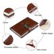 thumbnail image 3 of Diary With Lock Leather Journal Password Combination Lock Notebook Secret Journal Writing Notebook Pu Brown Style-Yvan, 3 of 5