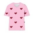thumbnail image 3 of Jalioing Women's Plus Size Graphic Tee Short Sleeve V Neck Casual Fashion Summer T Shirt XL-5XL Oversized Blouses, 3 of 4