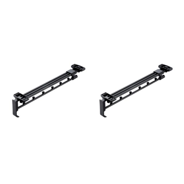 Riwesomey Ropa limpia y ordenada Con barra de rieles ordenados Armario Tirador Durable Tipo A 355 mm 2piezas