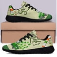 thumbnail image 3 of St Patricks Day Irish Shamrock Truck Shoes Sneakers Black Size 7, 3 of 7
