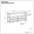 thumbnail image 6 of Simpli Home Warm Shaker 60 inch Wide Solid Wood Transitional Wide Console Sofa Table in Light Golden Brown, 6 of 6
