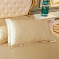 thumbnail image 7 of PYPESEEWY Warehouse Light Blue Pillow Cases Solid Color Faux Silk Pillowcase Silk No Zipper Envelope Pillow Pillow Cover Bulk Pillow Cases Standard Size, 7 of 7