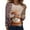 Orange, variant on Women's Long Sleeve Shirts with Cute Print Graphic Tees Design, Blouses Casual Plus Size Basic Tops Pullover, Fashion Christmas Snowman Print Round Neck Top for Winter Wear,Blue,L