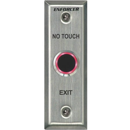 "Seco-Larm SD-9163-KSQ ""No Touch"" RTE Plate with Adjustable Delay Timer, Outdoor Use, Slimline"