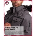 thumbnail image 4 of CANADA WEATHER GEAR Men's Parka Jacket - Heavyweight Ripstop Therma Foil Puffer Coat (M-5X), 4 of 7