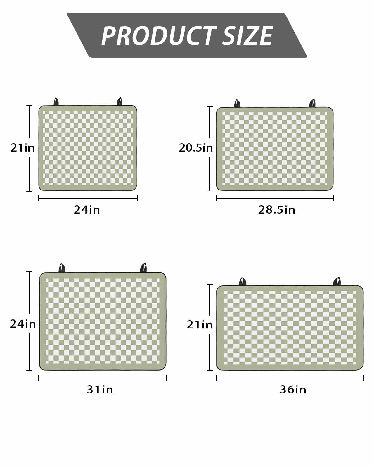 Stove Top Covers for Electric Stove, Sage Green Plaid Glass Stovetop Cover Protector, Farmhouse Green White Checkered Lace Induction Cooktop Protector Oven Mat for Kitchen Countertop 28.5"x20.5"