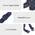 thumbnail image 4 of Belt Bag for Women PU Leather Fanny Pack Crossbody Bags for Women Waist Bag with Adjustable Strap, Brown, 4 of 8