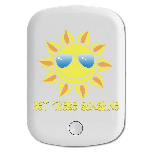 DistinctInk Magnetic Battery Pack, 5000 mAh Wireless Portable Charger with USB-C Cable, Compatible with MagSafe iPhone 14 / 13 / 12 Series - Hey There Sunshine