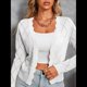thumbnail image 5 of Chaqueta Cárdigan de Punto con Cuello en V y Larga para Mujer, Suéter Chal de Punto Sin Botones. XL, 5 of 8