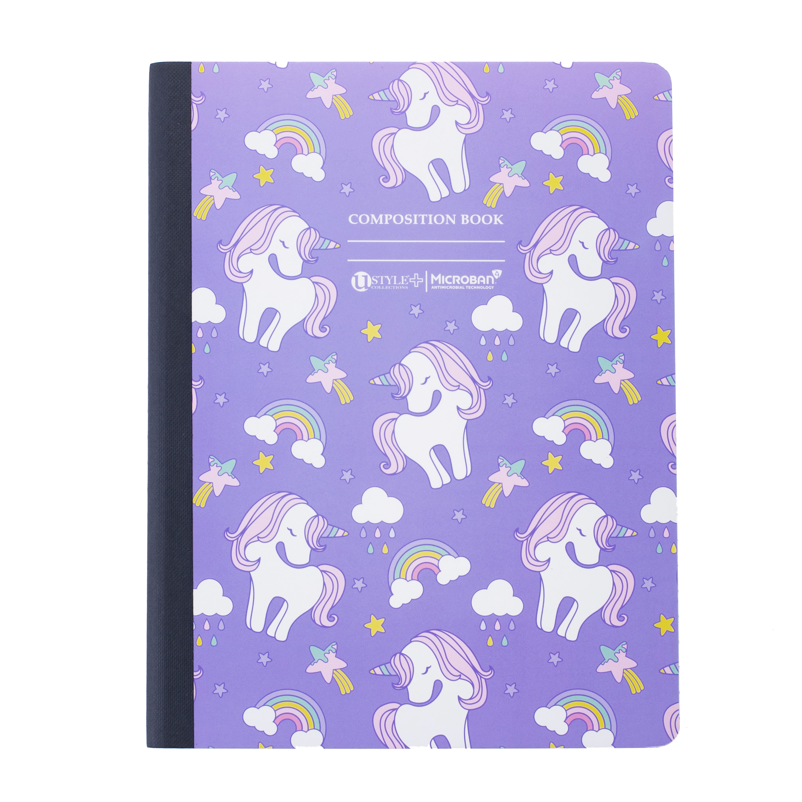 U Style Fashion Antimicrobial Composition Book with Microban®, 100Sh, WR,  4Pk