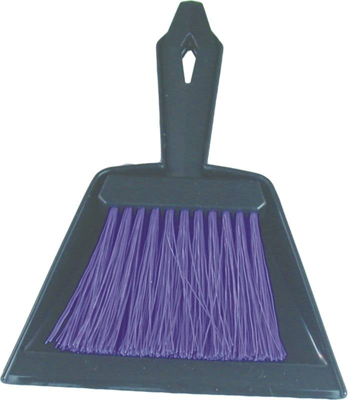Birdwell Cleaning 376-24 Mini Whisk Broom With Dust Pan, 9-3 4 in OAL, Polypropylene Fiber by Birdwell Cleaning
