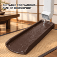 Brown Rain Gutter Downspout Splash Block Extensions, 3 Pack, Fixable ...