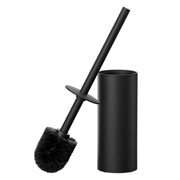 FORIOUS Toilet Brush and Holder Set, Stainless Steel Toilet Bowl Brushes, Flexible Bristles with Long Handle, Toilet Scrubber for Bathroom Deep Clean
