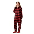 thumbnail image 5 of Joyfy Christmas Onesies for Women,Adult Fleece Plaid Hoodie Full Zipper Onesie Pajamas for Women,Holiday Pajamas for Women, 5 of 10